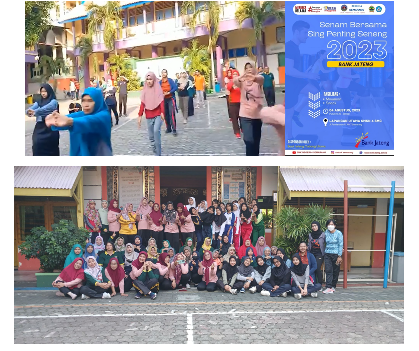 Sehat Bersama Bank Jateng Cabang Utama Semarang dan SMKN 4 Semarang
