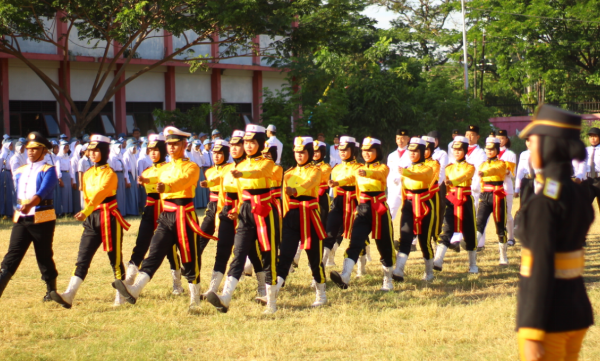 Upacara HUT ke-78 Republik Indonesia di SMKN 3 Semarang