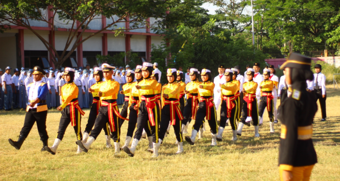 Upacara HUT ke-78 Republik Indonesia di SMKN 3 Semarang