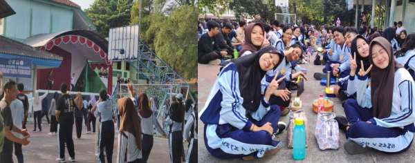 Giat Jumat Sehat Senam & Sarapan Bersama Warga SMAN 7 Semarang