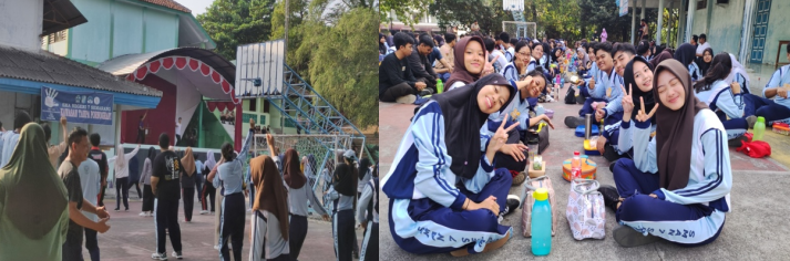 Giat Jumat Sehat Senam & Sarapan Bersama Warga SMAN 7 Semarang
