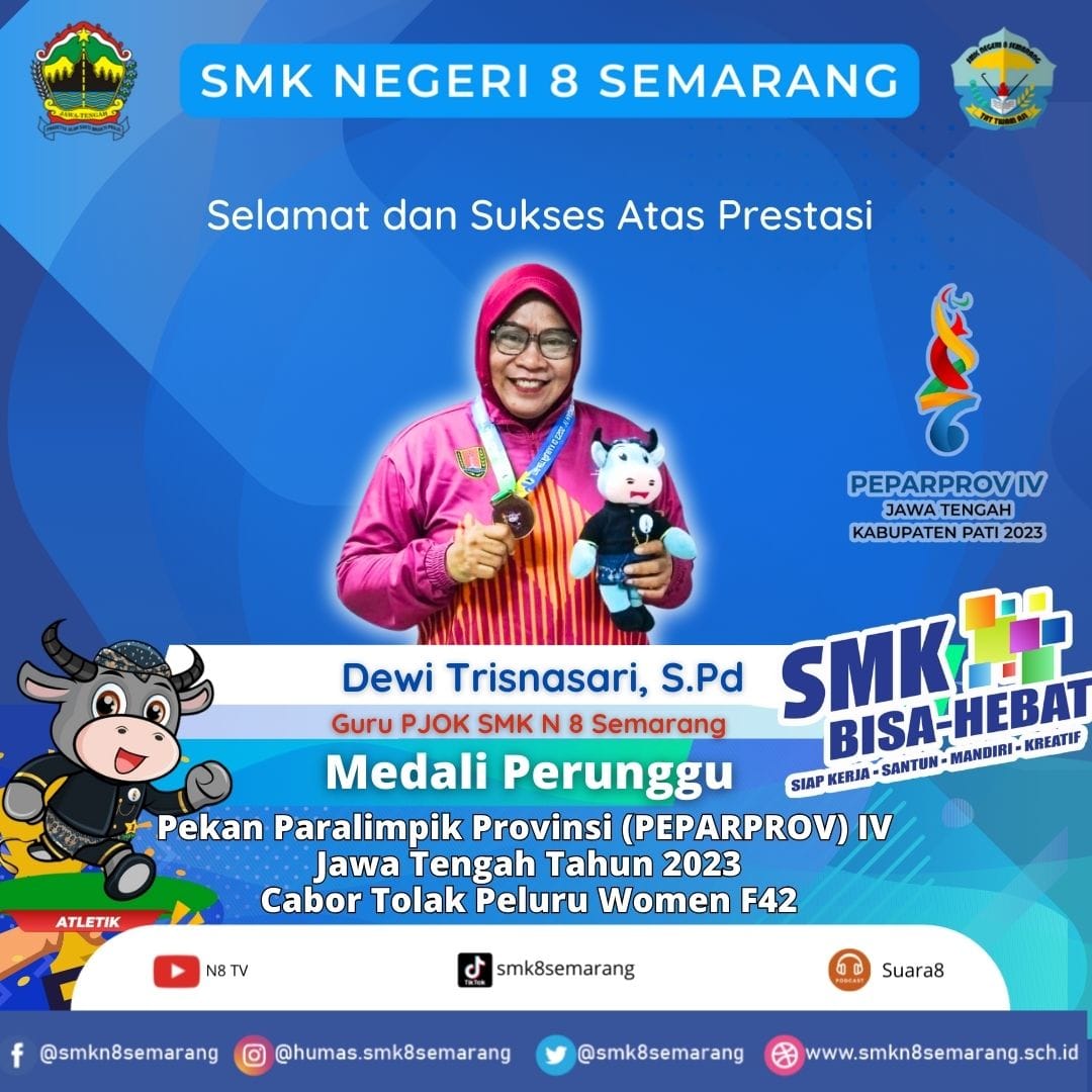 Guru SMK N 8 Semarang Raih Medali dalam Perpaprov ke-IV Jawa Tengah