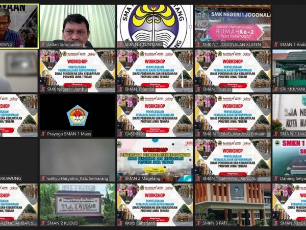 Disdikbud Provinsi Jawa Tengah Gelar Workshop Penyelesaian Permasalahan Kepegawaian Angkatan II secara Online Disdikbud Provinsi Jawa Tengah Gelar Workshop Penyelesaian Permasalahan Kepegawaian Angkatan II secara Online