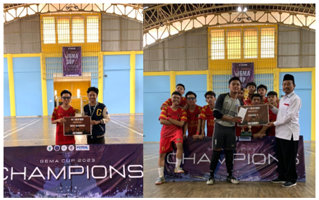 Tim Futsal SMK 4 Semarang  juara 1 Futsal Gema Cup 2023 Tingkat Jawa Tengah