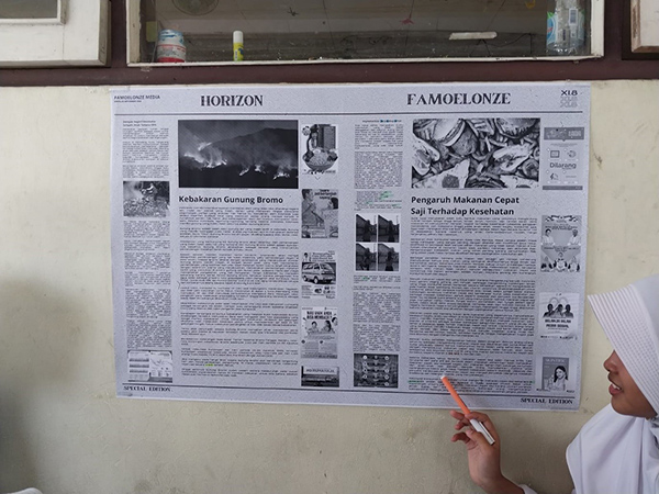 Menulis Berita Sesuai EYD Melalui Proyek Membuat Koran