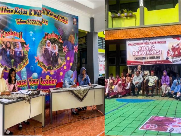 SMKN 2 Semarang Berkampanye Dalam Suara Demokrasi