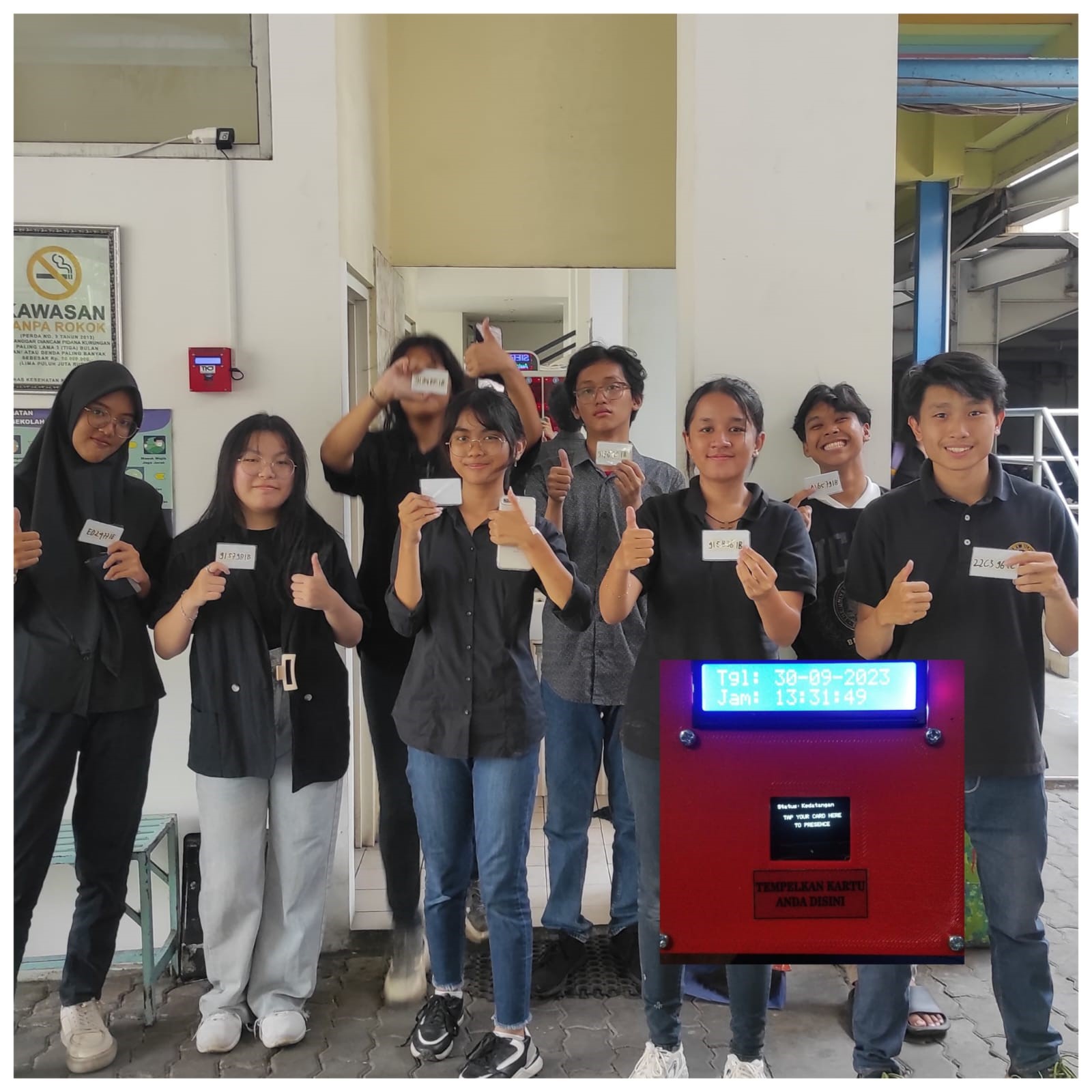 Presensi RFID Karya Siswa SMK Nusaputera 1 Semarang