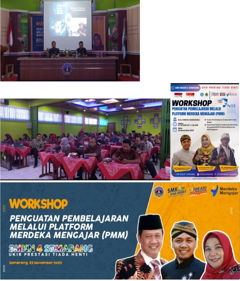 SMKN 4 Semarang adakah Workshop Penguatan Pembelajaran Melalui Platform Merdeka Mengajar (PMM)