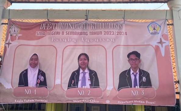 Debat Kandidat dan Kampanye Calon Ketua OSIS SMA Negeri 8 Semarang Tahun 2023 Debat Kandidat dan Kampanye Calon Ketua OSIS SMA Negeri 8 Semarang Tahun 2023