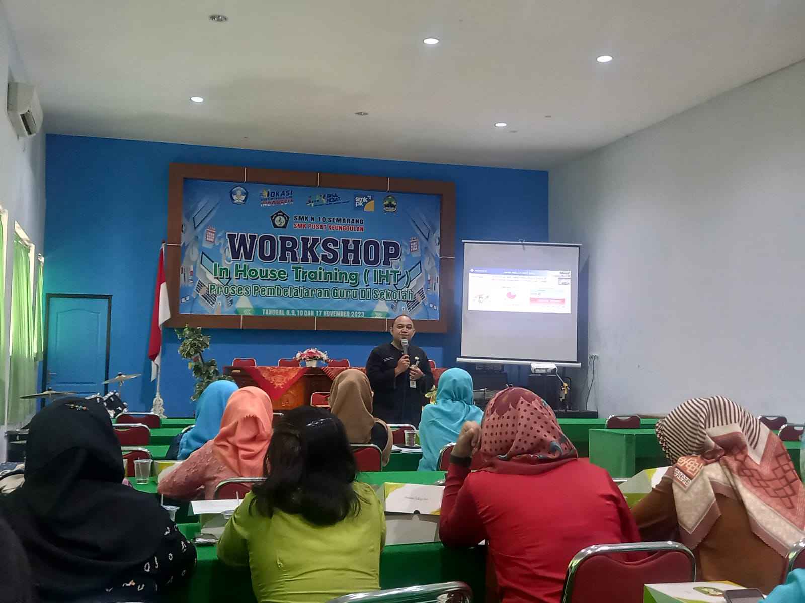 Workshop IHT Proses Pembelajaran Guru di SMKN 10 Semarang: Optimalisasi Capaian Pembelajaran, Pembelajaran, dan Asesmen
