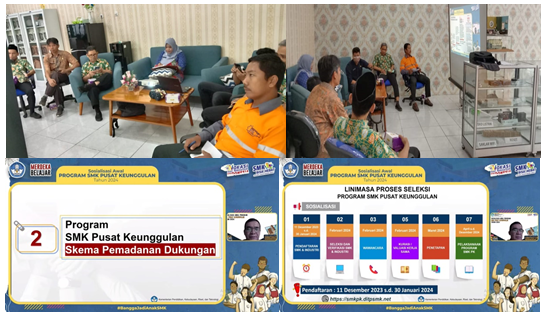 SMKN 4 Semarang Ikuti Sosialisasi Awal Program SMK Pusat Keunggulan  Skema Pemadanan