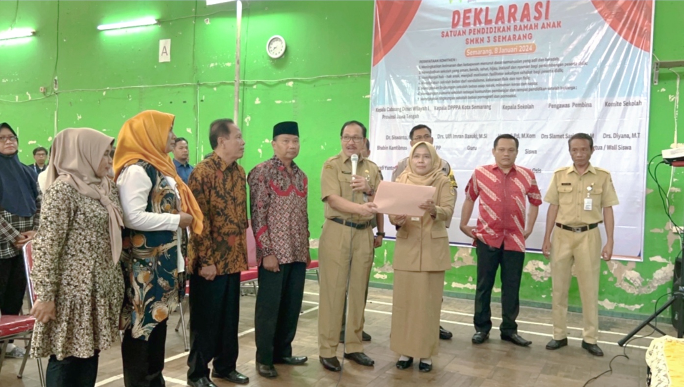 Deklarasi Sekolah Ramah Anak Tahun 2024 SMK Negeri 3 Semarang
