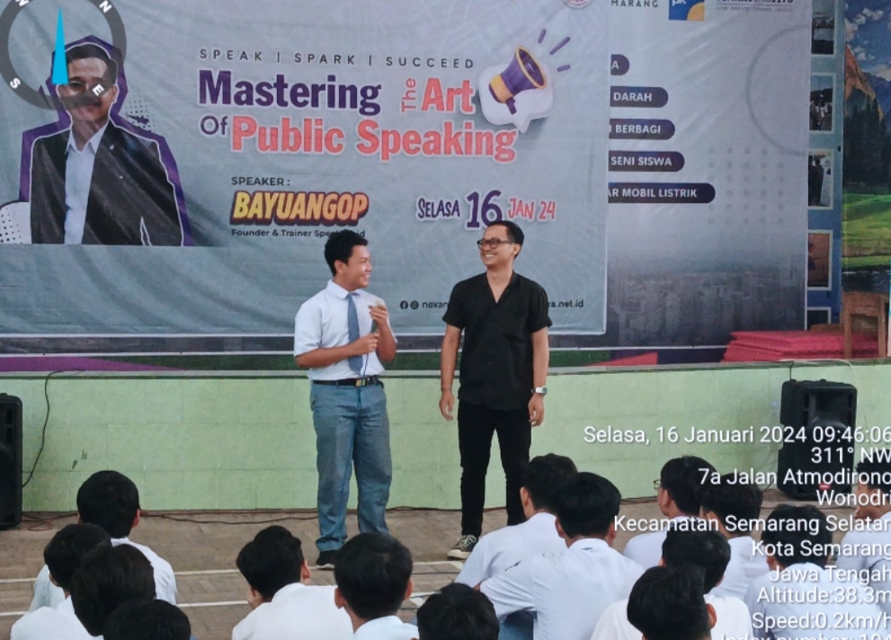 Mastering the Art of Public Speaking di SMK N 3 Semarang by Nexa