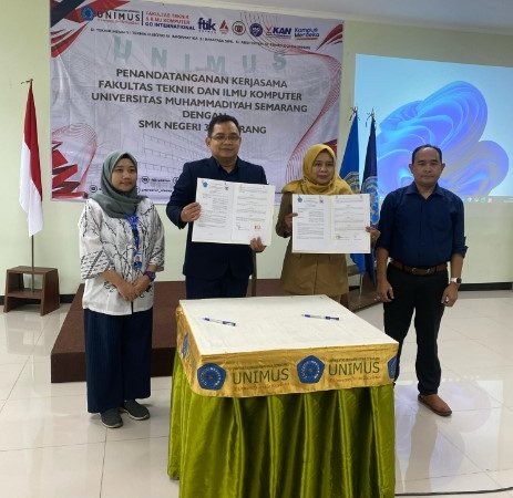 Penandatanganan Naskah Kerja Sama (PKS) Prodi Arsitektur Unimus dengan SMK N 3 Semarang