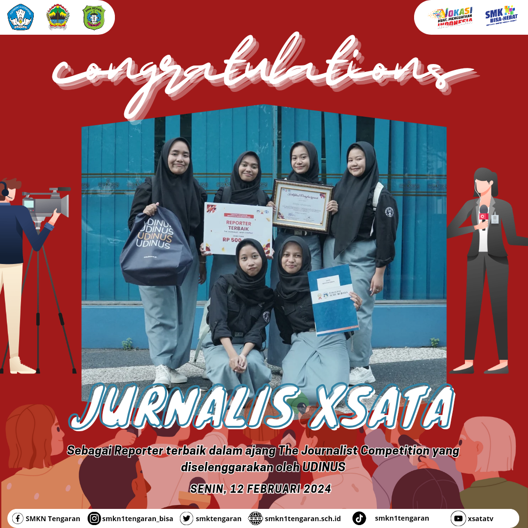 Tim Jurnalistik SMKN 1 Tengaran Raih Juara Reporter Terbaik