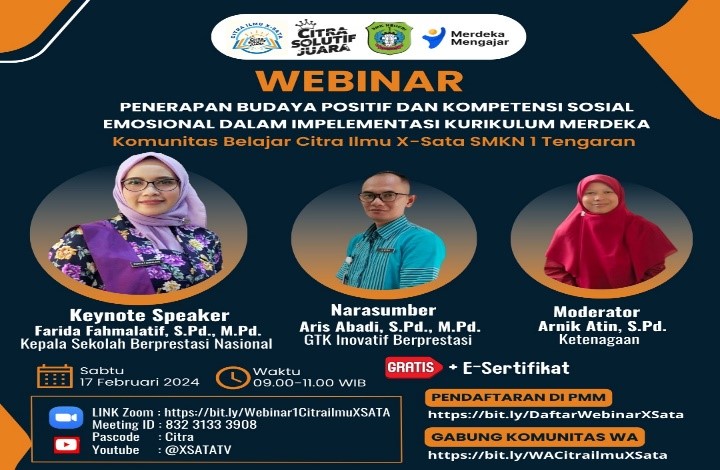 Webinar Perdana bersama Citra Ilmu X-Sata