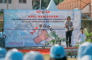 SMKN 10 Semarang Hadir dalam Apel Tim Pencegahan dan Penanganan Kekerasan Kota Semarang