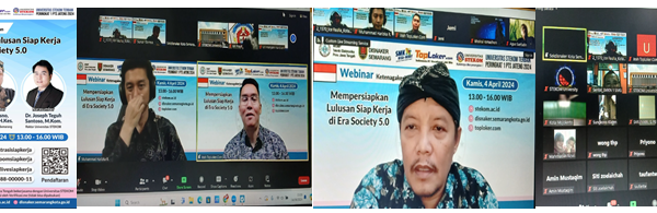 Kombel MGMP Teknik Elektronika Propinsi Jawa Tengah Webinar seri ke 2 Mempersiapkan Lulusan Siap Kerja di Era Society 5.0 bersama Universitas STEKOM dan Dinas Tenaga Kerja Kota Semarang