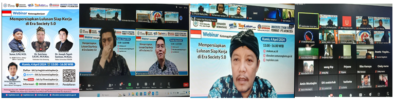 Kombel MGMP Teknik Elektronika Propinsi Jawa Tengah Webinar seri ke 2 Mempersiapkan Lulusan Siap Kerja di Era Society 5.0 bersama Universitas STEKOM dan Dinas Tenaga Kerja Kota Semarang