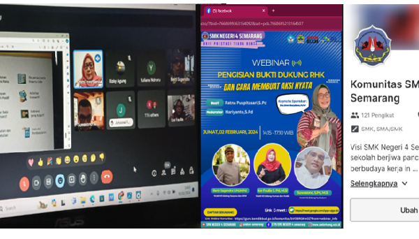 Kombel SMKN 4 Semarang adakan Webinar Perdana di PMM dengan Tema Optimalisasi PMM dan Pengisian RHK Kombel SMKN 4 Semarang adakan Webinar Perdana di PMM dengan Tema Optimalisasi PMM dan Pengisian RHK