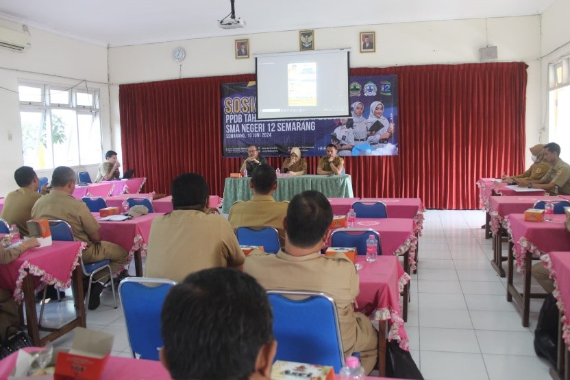 Sosialisasi Penerimaan Peserta Didik Baru (PPDB) Tahun Ajaran 2024/2025 SMAN 12 Semarang Sosialisasi Penerimaan Peserta Didik Baru (PPDB) Tahun Ajaran 2024/2025 SMAN 12 Semarang