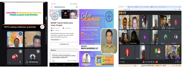 MGMP TEKNIK ELEKTRONIKA PROVINSI JAWA TENGAH ADAKAN WEBINAR COACHING PENINGKATAN KUALITAS PEMBELAJARAN ELEKTRONIKA MGMP TEKNIK ELEKTRONIKA PROVINSI JAWA TENGAH ADAKAN WEBINAR COACHING PENINGKATAN KUALITAS PEMBELAJARAN ELEKTRONIKA
