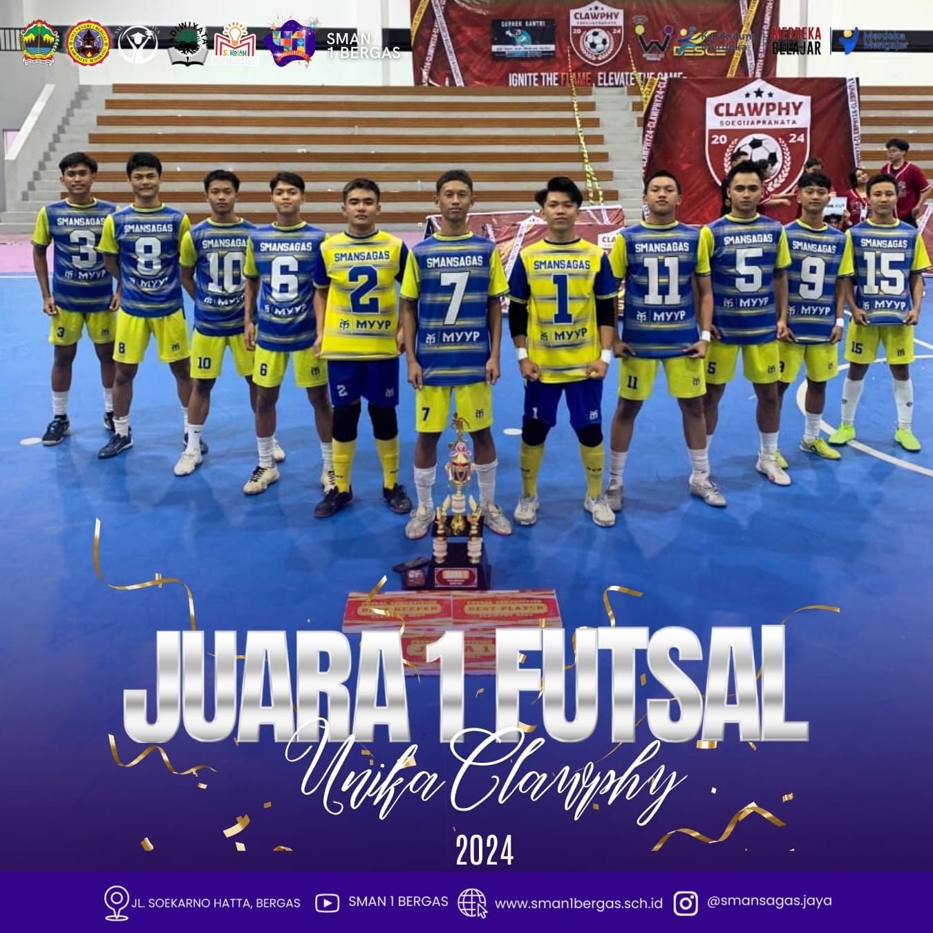 SMAN 1 Bergas Juara Clawphy Unika 2024 SMAN 1 Bergas Juara Clawphy Unika 2024