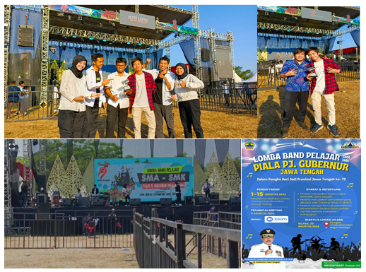 TIM BANDPAPAT SMKN 4 SEMARANG SABET THE BEST KEYBOARD PLAYER PADA AJANG LOMBA BAND PELAJAR PIALA PJ. GUBERNUR JAWA TENGAH