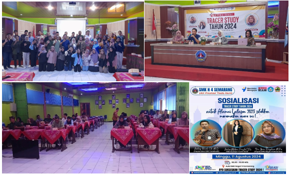 98,5%  dari 599 Siswa SMKN 4 Semarang tertracer dalam Program Tracer Study 2024