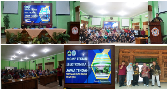 MGMP Teknik Elektronika Adakan Pertemuan Rutin Triwulan di SMKN 2 Demak
