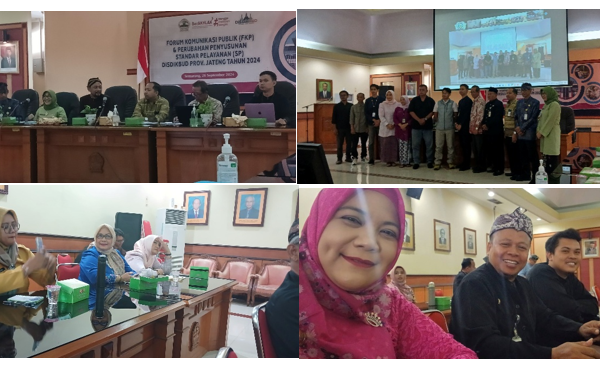 FORUM KOMUNIKASI PUBLIK (FKP) DAN PERUBAHAN PENYUSUNAN STANDAR PELAYANAN (SP) PADA DISDIKBUD PROVINSI JATENG TAHUN 2024