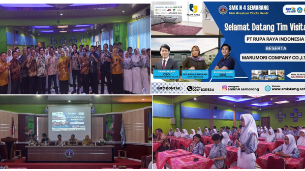 SMKN 4 Semarang Jejaring Kerjasama dengan PT Rupa Raya Indonesia dan PT Maru Mory Company Jepang