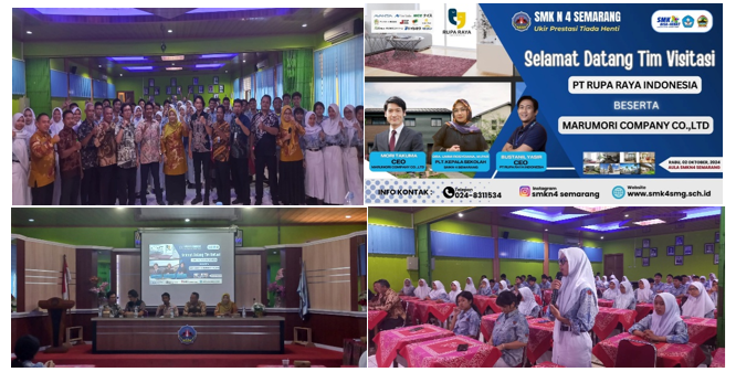 SMKN 4 Semarang Jejaring Kerjasama dengan PT Rupa Raya Indonesia dan PT Maru Mory Company Jepang SMKN 4 Semarang Jejaring Kerjasama dengan PT Rupa Raya Indonesia dan PT Maru Mory Company Jepang