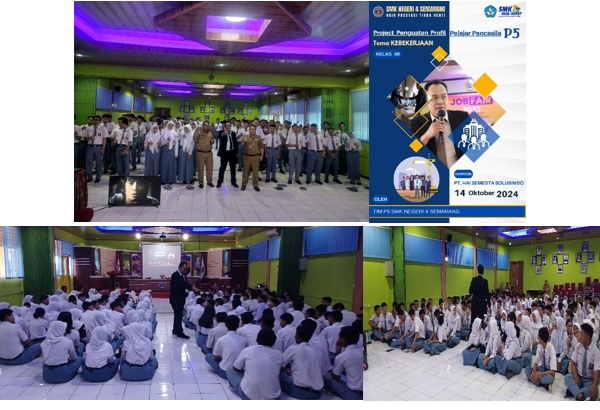 SMKN 4 Semarang Undang Narsum HRD dalam Kegiatan P5 Tema Kebekerjaan