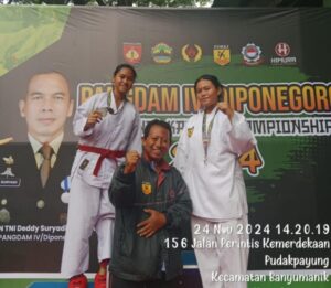 Siswi SMKN 10 Semarang Raih Prestasi di Kejuaraan Karate Piala Pangdam IV Diponegoro