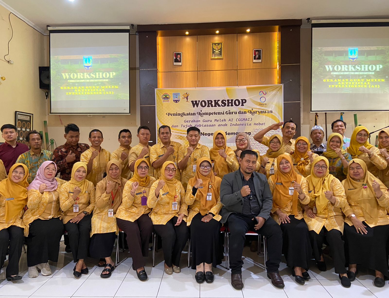 Workshop Peningkatan Kompetensi Guru dan Karyawan Topik: Gerakan Guru Melek AI (GGMAI) dan Sosialisasi Tujuh Kebiasaan Anak Indonesia Hebat