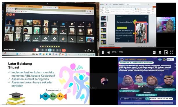 SMKN 4 SEMARANG  adakan Webinar Komunitas Belajar