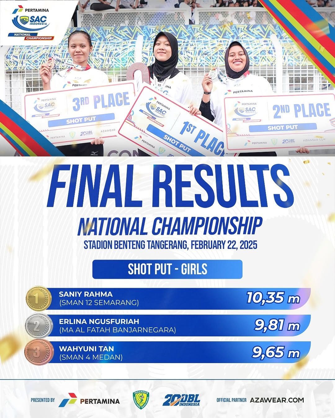 Saniy Rahma Nabila dari SMAN 12 Semarang Menuju Goes To International Training Setelah Meraih Juara 1 di SAC Nasional