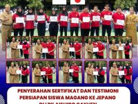 Penyerahan Sertifikat Persiapan & Testimoni Magang Jepang  SMKN 2 Semarang Kerjasama Dengan LPK Aishiro Geuken